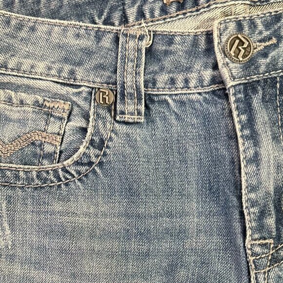 Men’s Rock&Roll Cowboy Denim – Double Barrel Boot Cut Jeans - Low Rise 32" - Picture 8 of 8